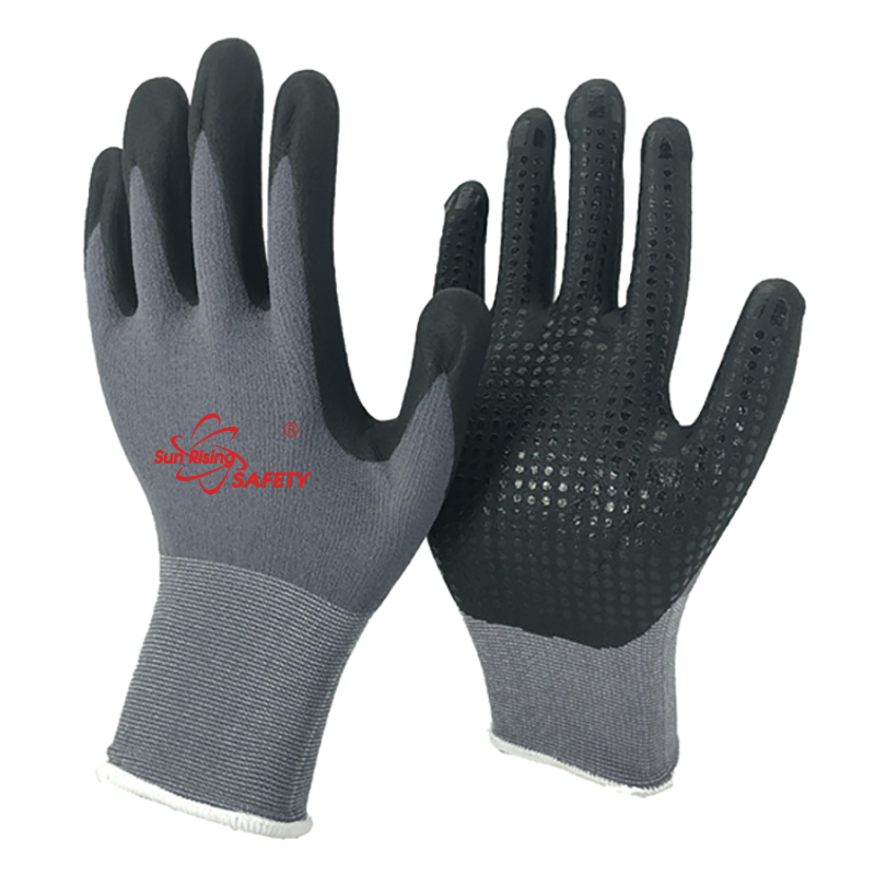 SRSafety-micro-foam-nitrile-palm-coating-on-palm-and-fingers-with-nitrile-dots-on-palm-glove