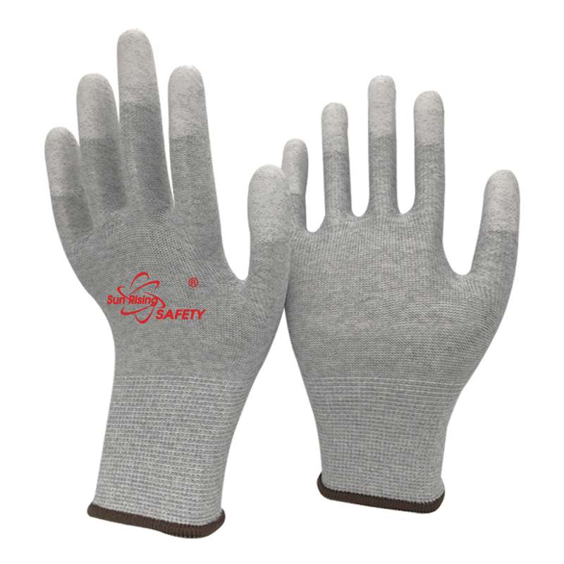 SRSafety PU-fingertips-coated-glove-anti-static-ESD-glove