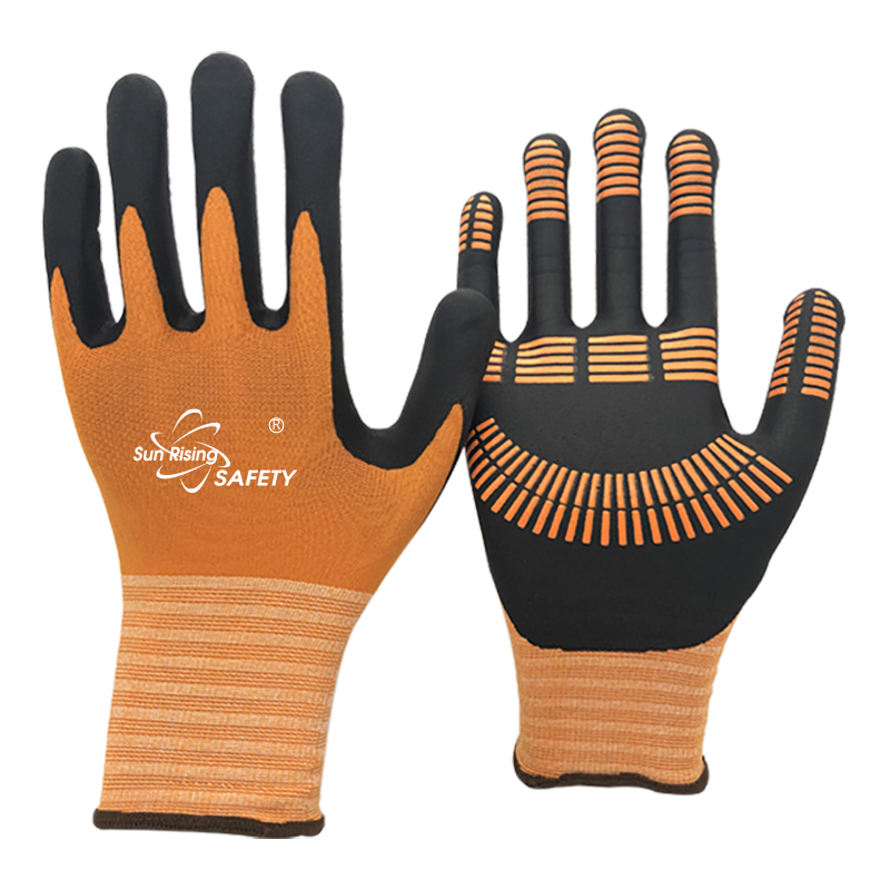 SRSafety micro-foam-nitrile-plam-with-nitrile-line-glove-orange