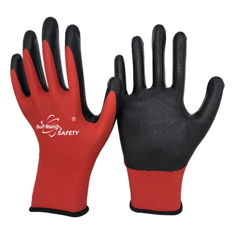 SRSafety red-liner-smooth-nitrile-palm-dipped-glove