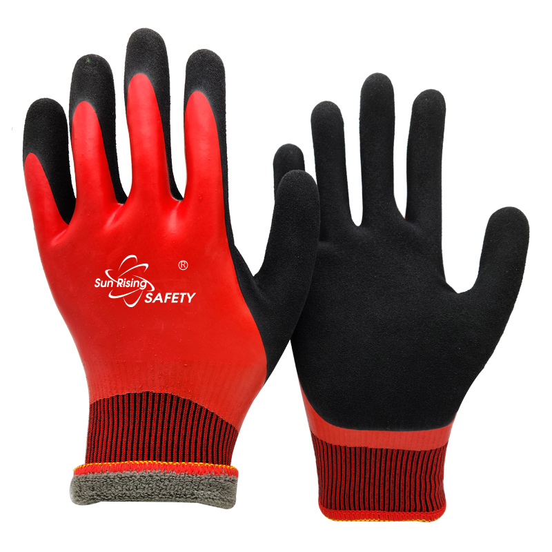 SRSafety thermal-liner-smooth-latex-and-sandy-latex-double-dipping-winter-water-resistant-glove
