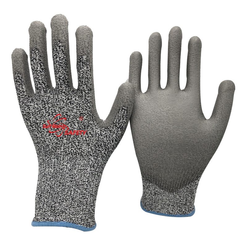 SRSafety PU-palm-dipping-cut-5-C-a3-gloves