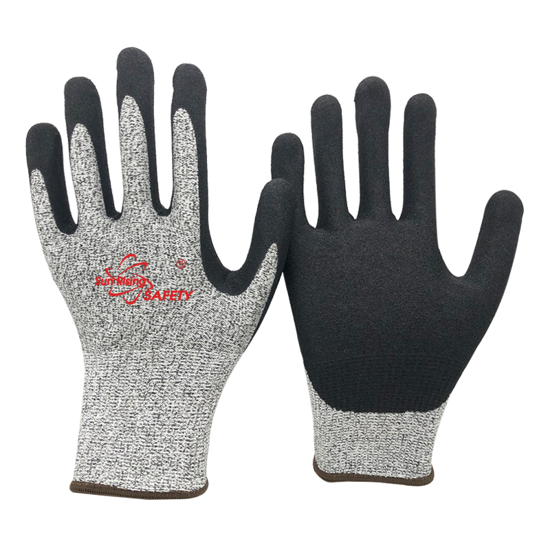 SRSafety sandy-nitrile-dipped-cut-5-C-A3-glove
