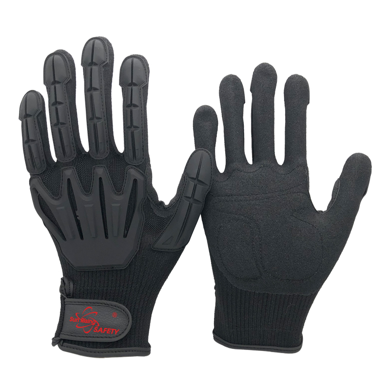 SRSafety-cut-resistant-A6-F-sandy-nitrile-palm-dipping-impact-resistant-level-2-glove