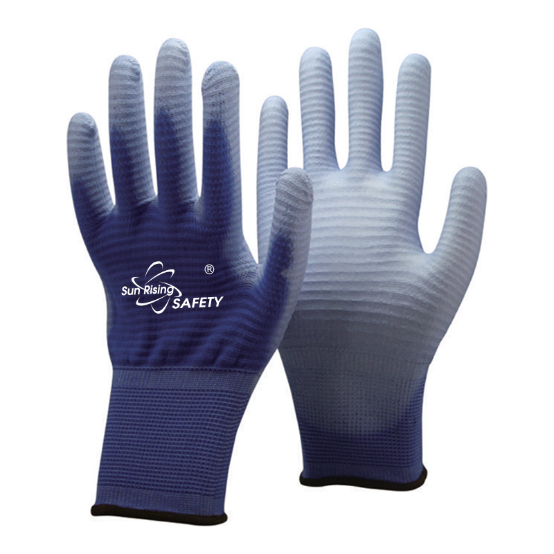 SRSafety-blue-U3-Polyester-PU-Palm-Coated-Gloves-[PU1350P]