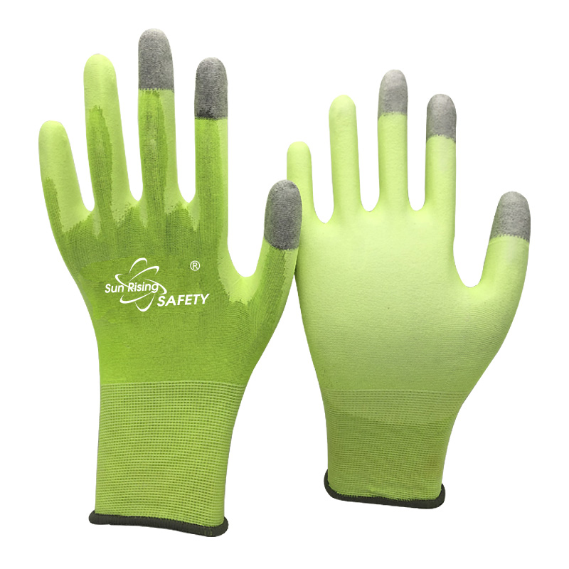 SRSafety 18-Gauge-PU-Palm-Coated-Touch-Screen-Gloves-[PU1850]