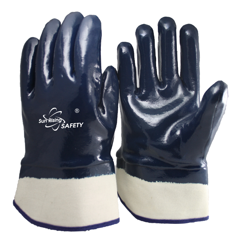 SRSafety Pro-Nitrile-Fully-Coated-Gloves-Safety-Cuff-[NBR4530-HQ]