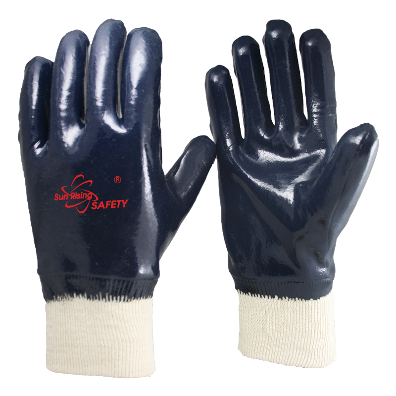 SRSafety-Pro-Nitrile-Fully-Coated-Gloves-Knitted-Cuff-[NBR1530-HQ]