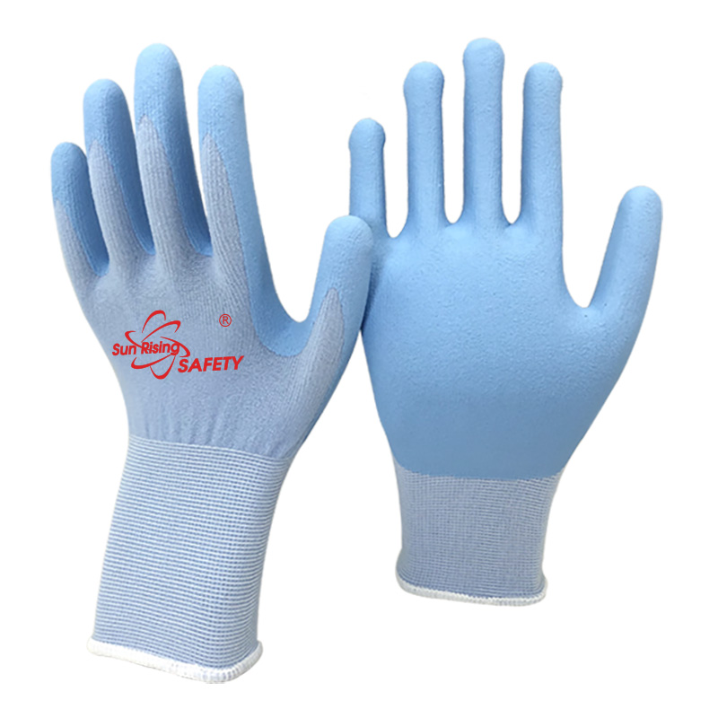 SRSafety-Anti-Bacteria-Nitrile-Palm-Coated-Gloves-[NY1350F]