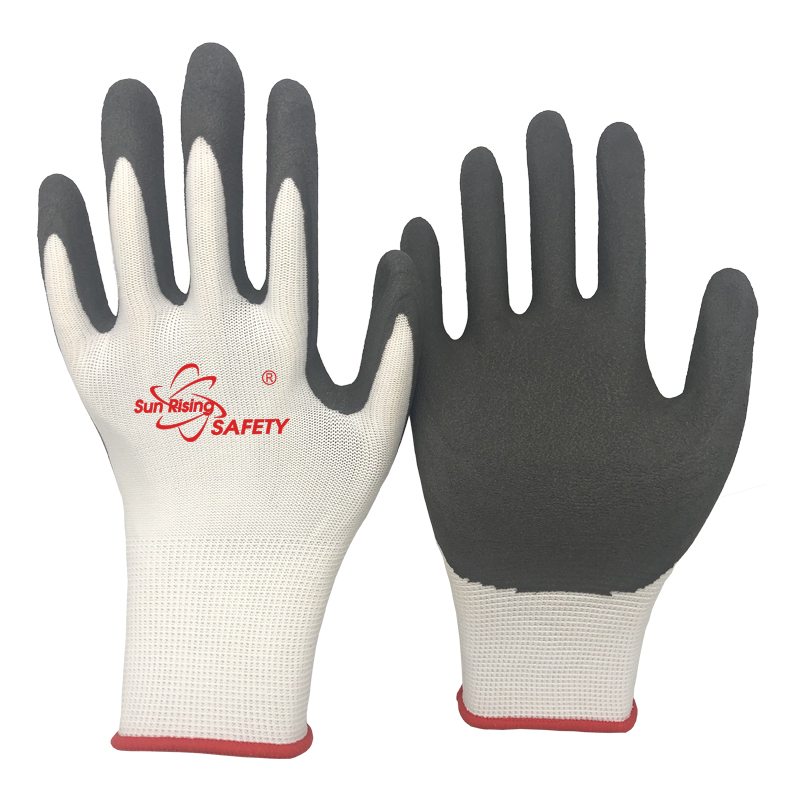 SRSafety-white-Polyester-Foam-Latex-Coated-Gloves-[NM1350PF]