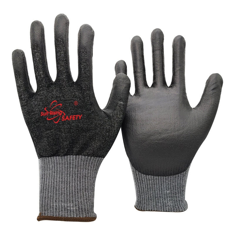 SRSafety-18-Gauge-Cut-Resistant-A7-F-PU-Coated-Gloves-[DY1850PU-H7]