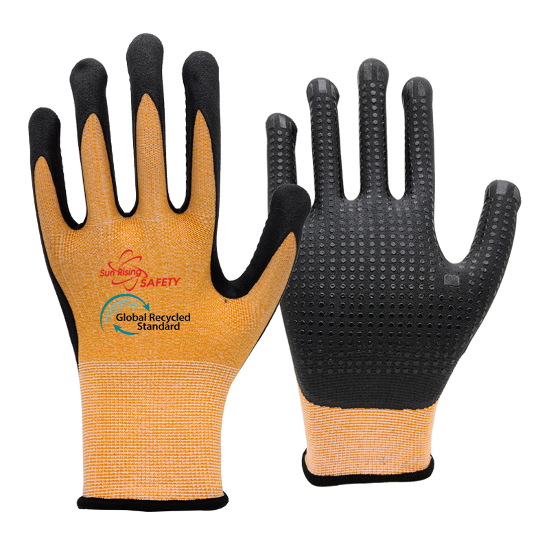 SRSafety-Polyester-Made-from-Recycled-PET-Bottle-Knitted-Coated-Gloves-with-Nitrile-Dots-[NY1350FD]