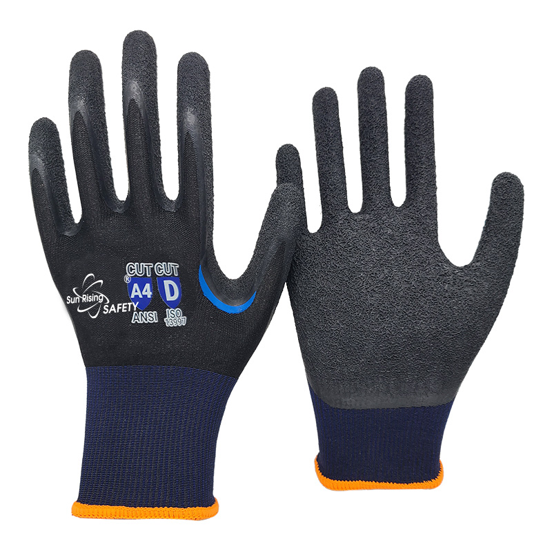 SRSafety-blue-18-Gauge-Crinkle-Latex-Coating-Glove-[DY1850NM-H-Crystal]