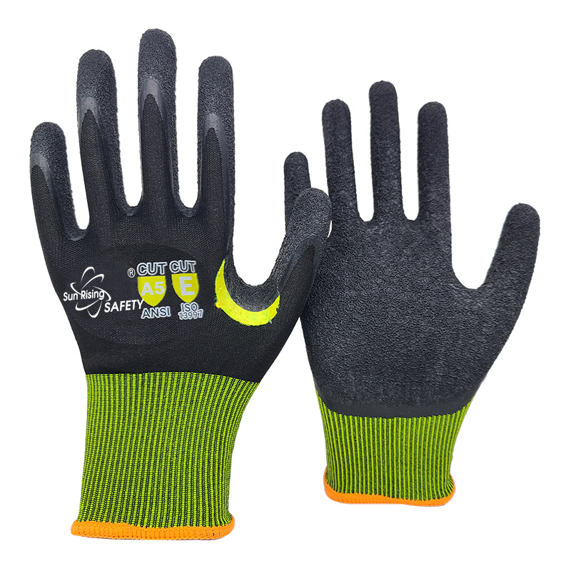 SRSafety-green-18-Gauge-Crinkle-Latex-Coating-Glove-[DY1850NM-H-Crystal]