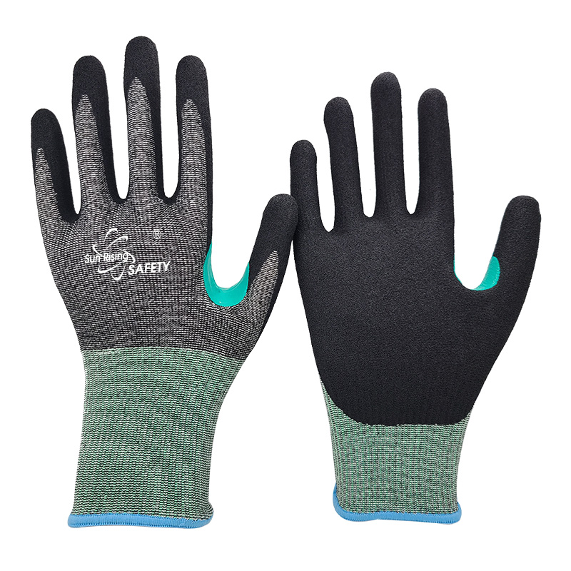 SRSafety-Cut-Resistant-A5-E-Nitrile-Coated-Gloves-Reinforced-thumb[DY1350F-H5]