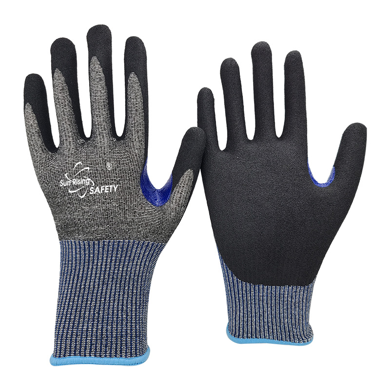 SRSafety-Cut-Resistant-A4-D-Sandy-Nitrile-Coated-Gloves-Thumb-Reinforce-[DY1350F-H4]