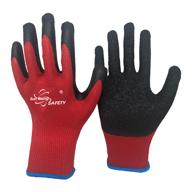 SRSafety-red-polycotton-crinkle-latex-coated-glove[NM10902]