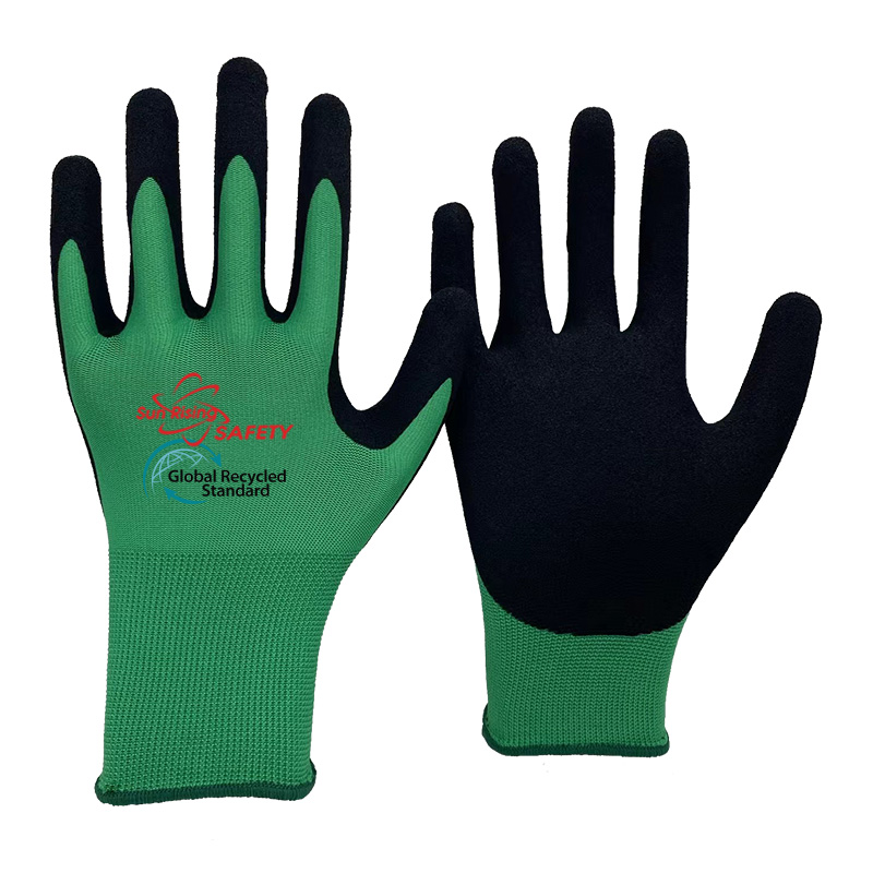 SRSafety-RPET-Polyester-Knitted-Liner-Sandy-Nitrile-Coated-Gloves-[NY1350S-ECO]