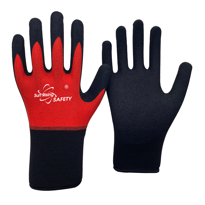 SRSafety-18-Gauge-Super-Thin-Sandy-Nitrile-Palm-Coated-Gloves-[NY1850S]